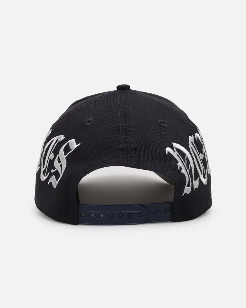 New Era New York Yankees 'Gothic Script' 9Forty A-Frame Snapback Navy/Grey 2