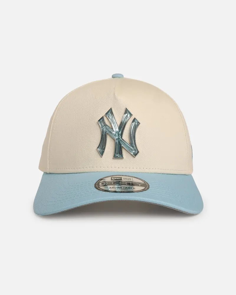 New Era New York Yankees 'Jelly Crystals Collection' 9Forty A-Frame Snapback Chrome White/Blue 1