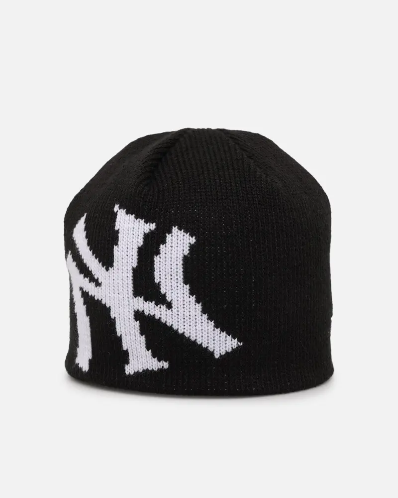 New Era New York Yankees Knitted Skully Beanie Black 1