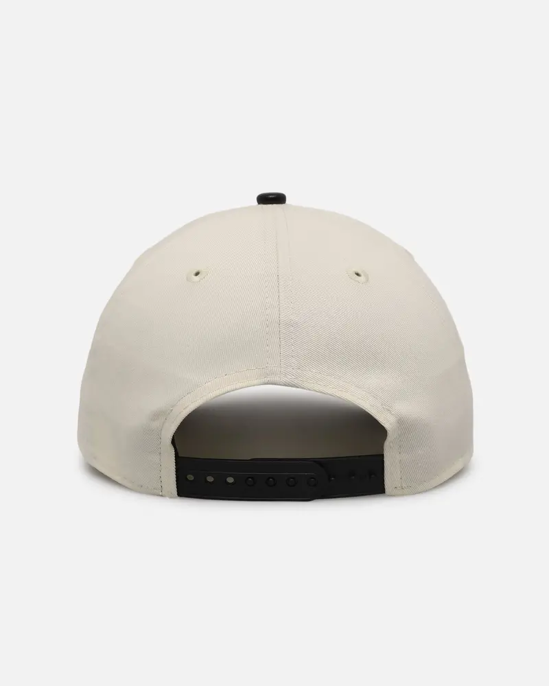 New Era New York Yankees 'Leather Visor' 9Forty A-Frame Snapback Chrome White/Black 2