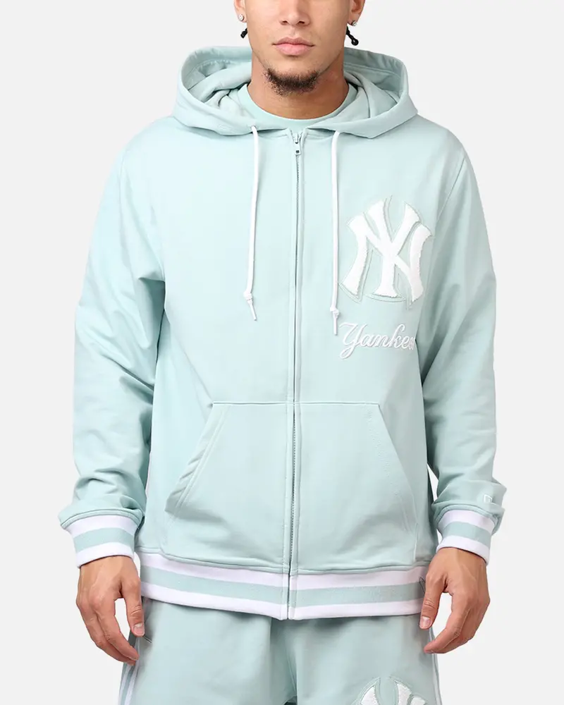 New Era New York Yankees 'Logo Select Mint' Full Zip Hoodie Mint/White 1