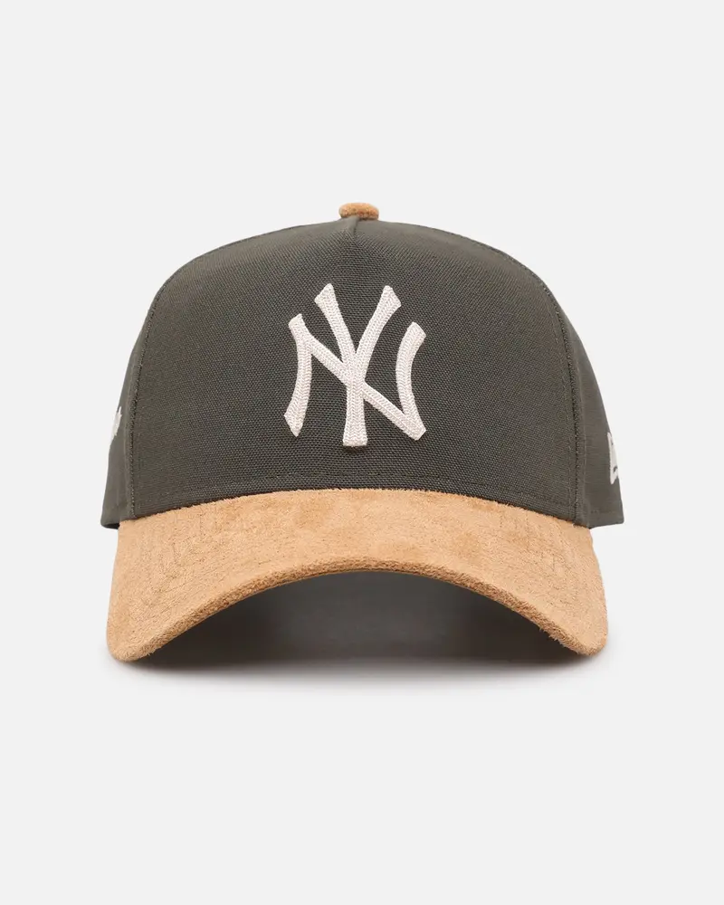 New Era New York Yankees 'Moss Canvas Wheat' 9Forty A-Frame Snapback Moss Canvas/Ivory 1