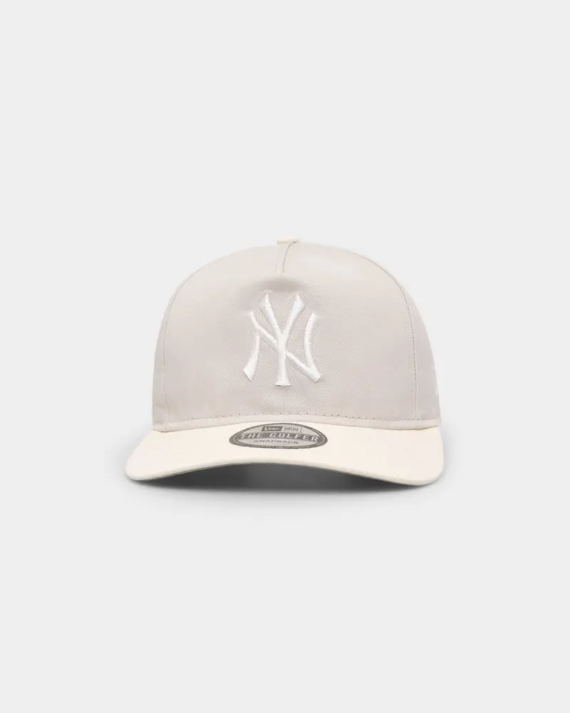 New Era New York Yankees Old Golfer Snapback Stone/White 1