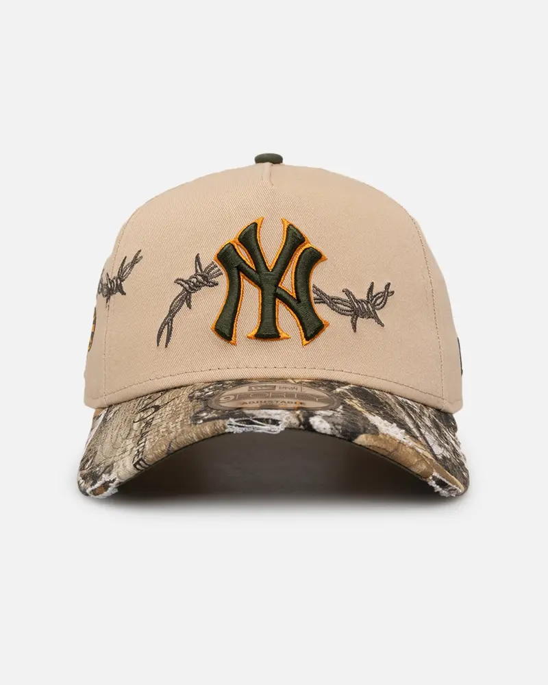 New Era New York Yankees 'Real Tree Edge Grit' 9Forty A-Frame Snapback Oat Milk/Real Tree 1