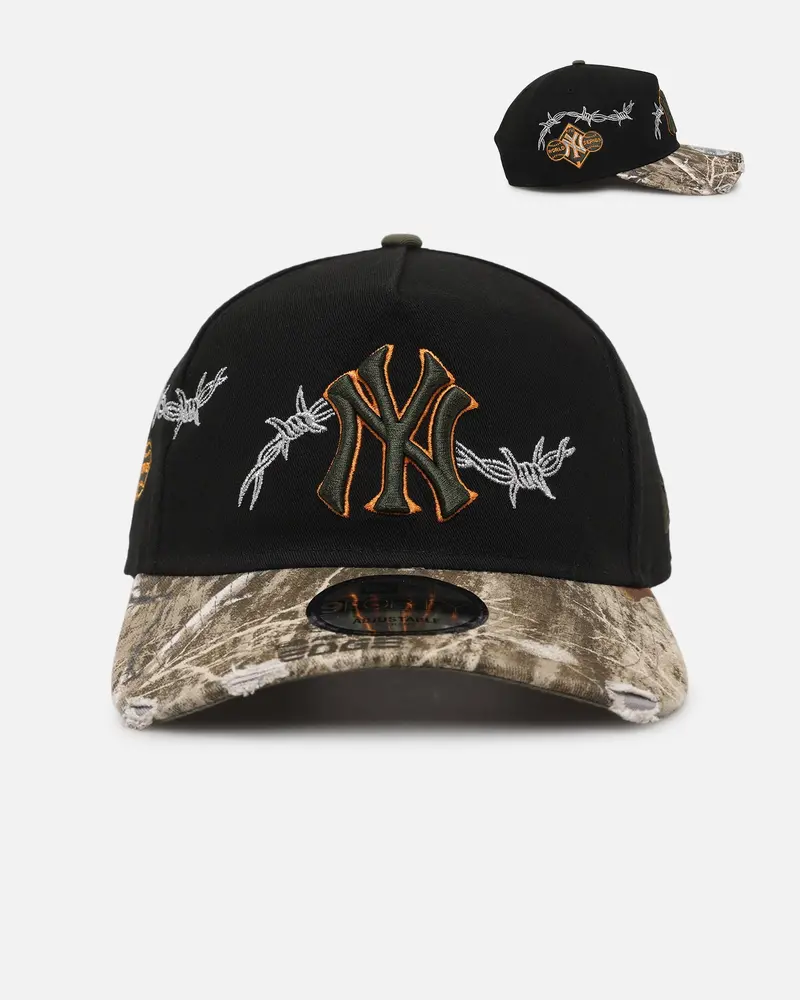 New Era New York Yankees 'Realtree Grit 2.0' 9Forty A-Frame Snapback Black/Green/Orange 1