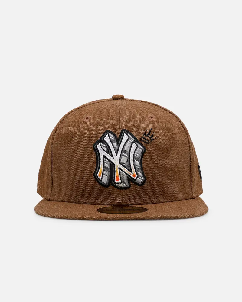 New Era New York Yankees 'Scribble' 59Fifty Fitted Brown 1