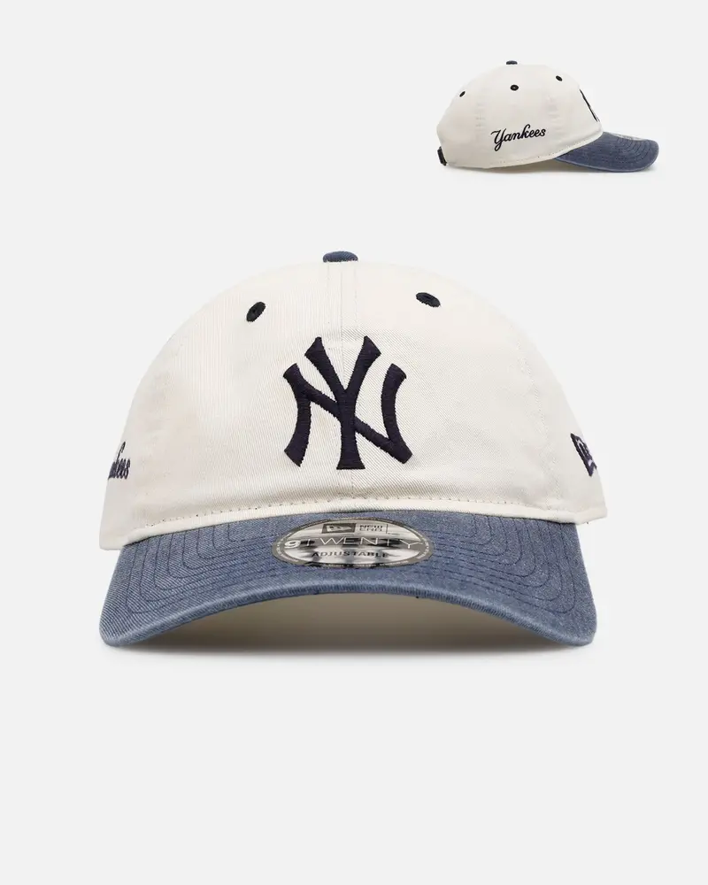 New Era New York Yankees 'Sidescript' 9Twenty Strapback Navy 1