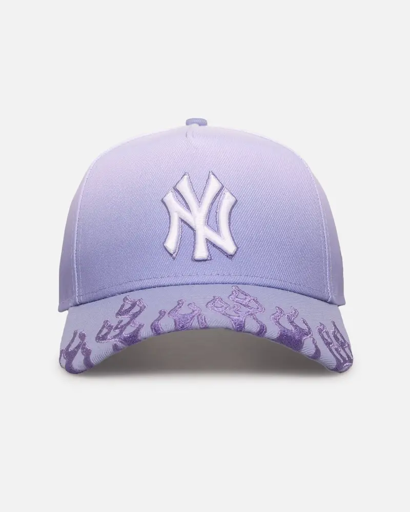 New Era New York Yankees 'Sundyed Flames' 9Forty A-Frame Snapback Lavender 1
