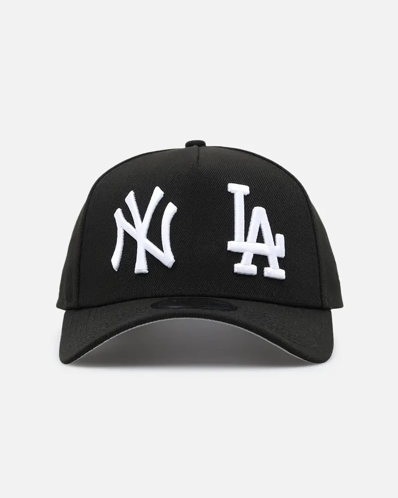 New Era New York Yankees X Los Angeles Dodgers 'Dual Logo' 9Forty A-Frame Snapback Black/White 1