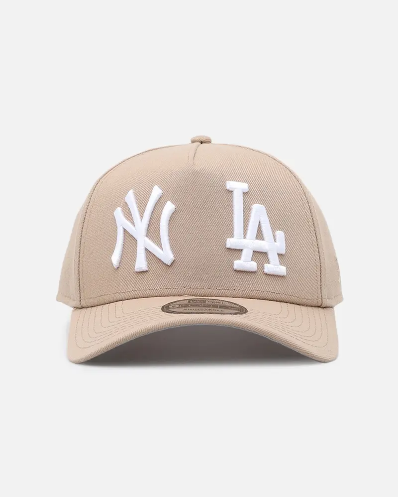 New Era New York Yankees X Los Angeles Dodgers 'Dual Logo' 9Forty A-Frame Snapback Camel 1