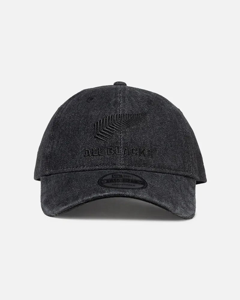New Era New Zealand All Blacks 'Washed Denim' 9Twenty Casual Strapback Black 1
