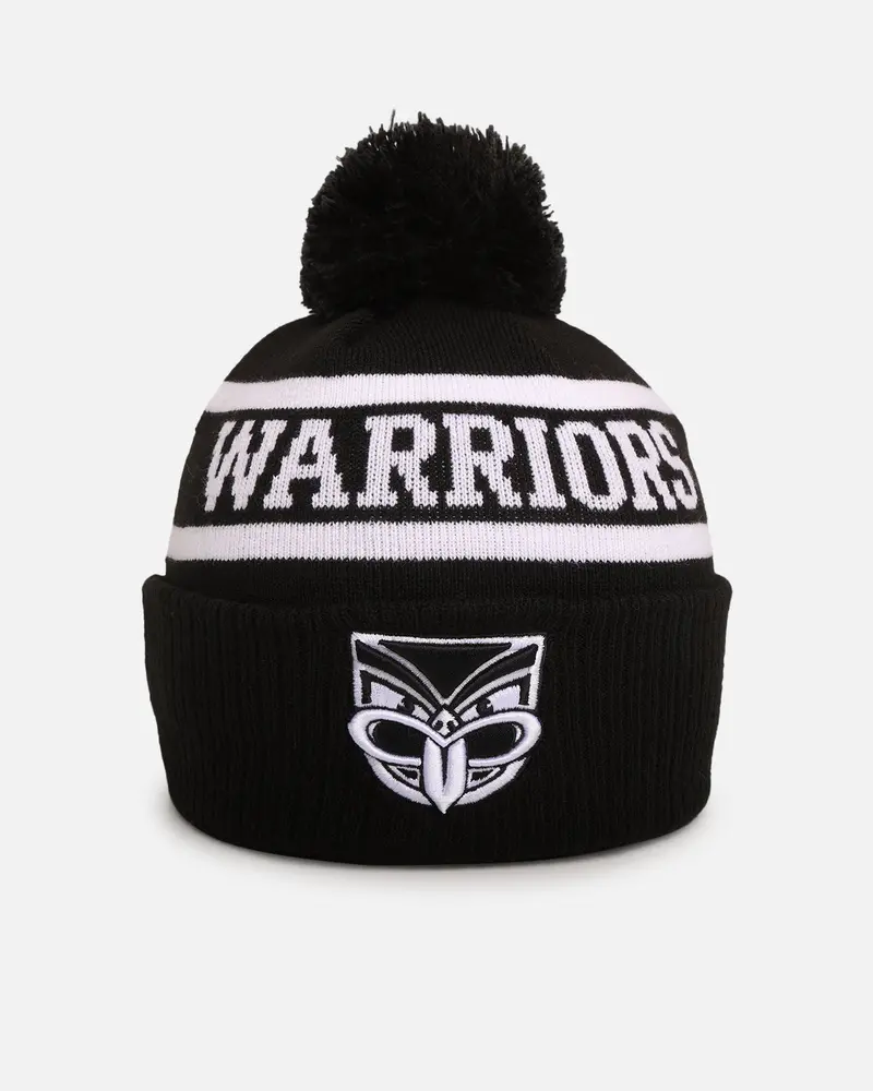 New Era New Zealand Warriors 'Nrl Black White Beanies' Knitted Beanie Black 1