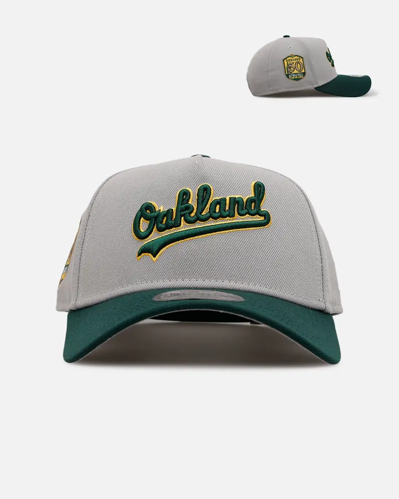 New Era Oakland Athletics 'Away Greys' 9Forty A-Frame Snapback Grey 1