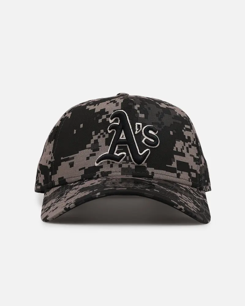 New Era Oakland Athletics 'Black Digi Camo' 9Forty A-Frame Snapback Black/Grey 1