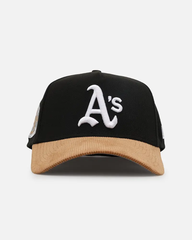 New Era Oakland Athletics 'Black Wheat' 39Thirty A-Frame Stretch Fit Black/Wheat 1