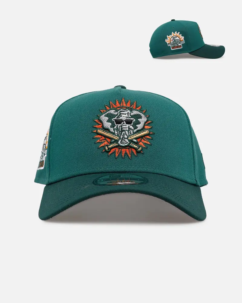 New Era Oakland Athletics 'Citrus 2.0' 9Forty A-Frame Snapback Dark Green/Orange 1