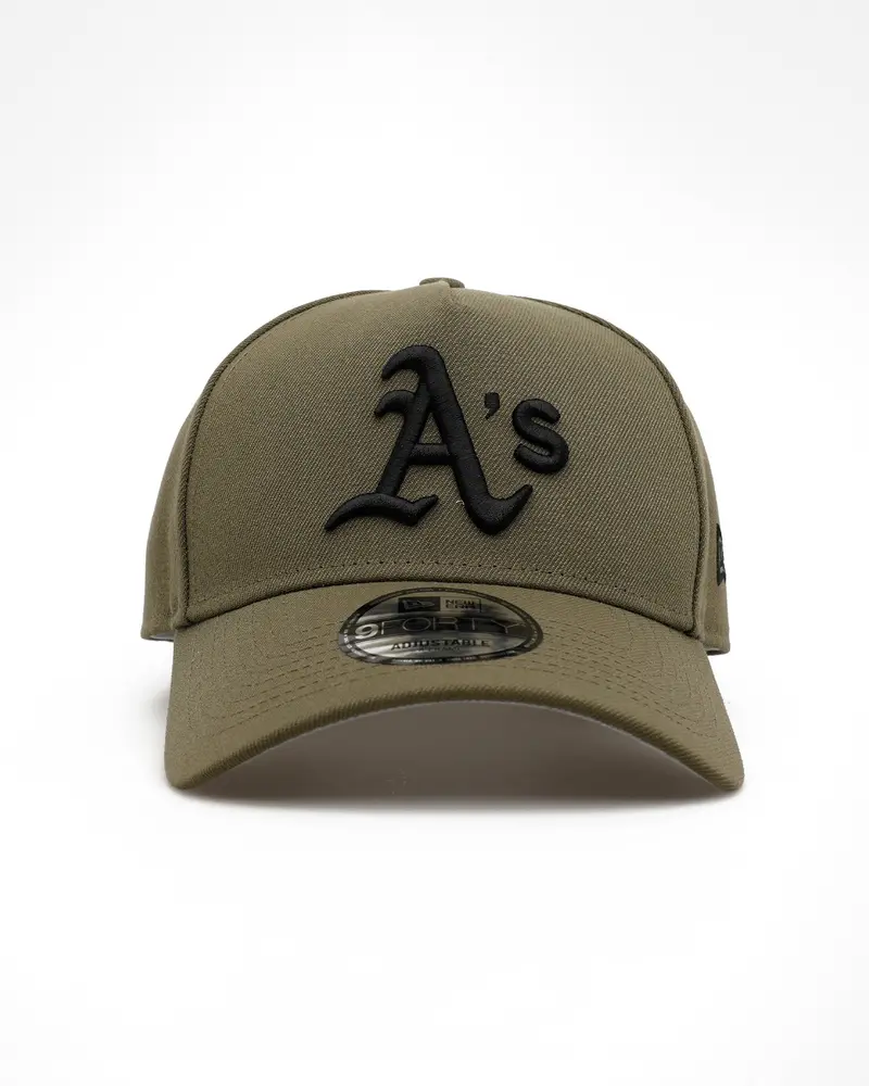 New Era Oakland Athletics 'Easy Olive' 9Forty A-Frame Snapback Olive 1
