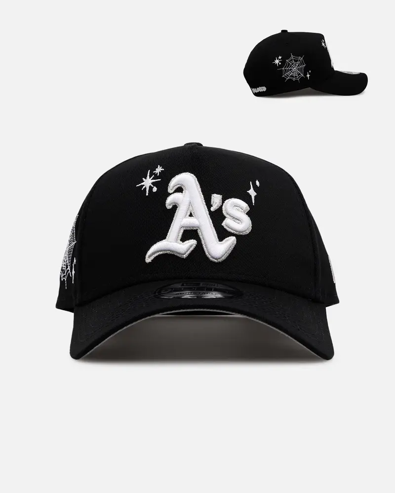 New Era Oakland Athletics 'Grit 3.0' 9Forty A-Frame Snapback Black/White 1
