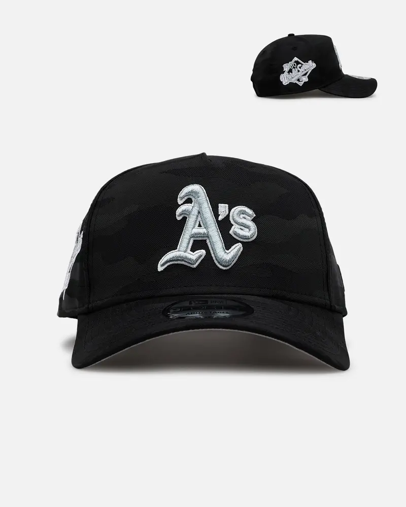 New Era Oakland Athletics 'Icy Camo' 9Forty A-Frame Snapback Black/Camo 1