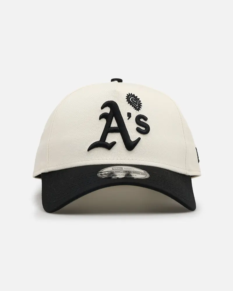 New Era Oakland Athletics 'Paisley Hit' 9Forty A-Frame Snapback Chrome White/Black 1