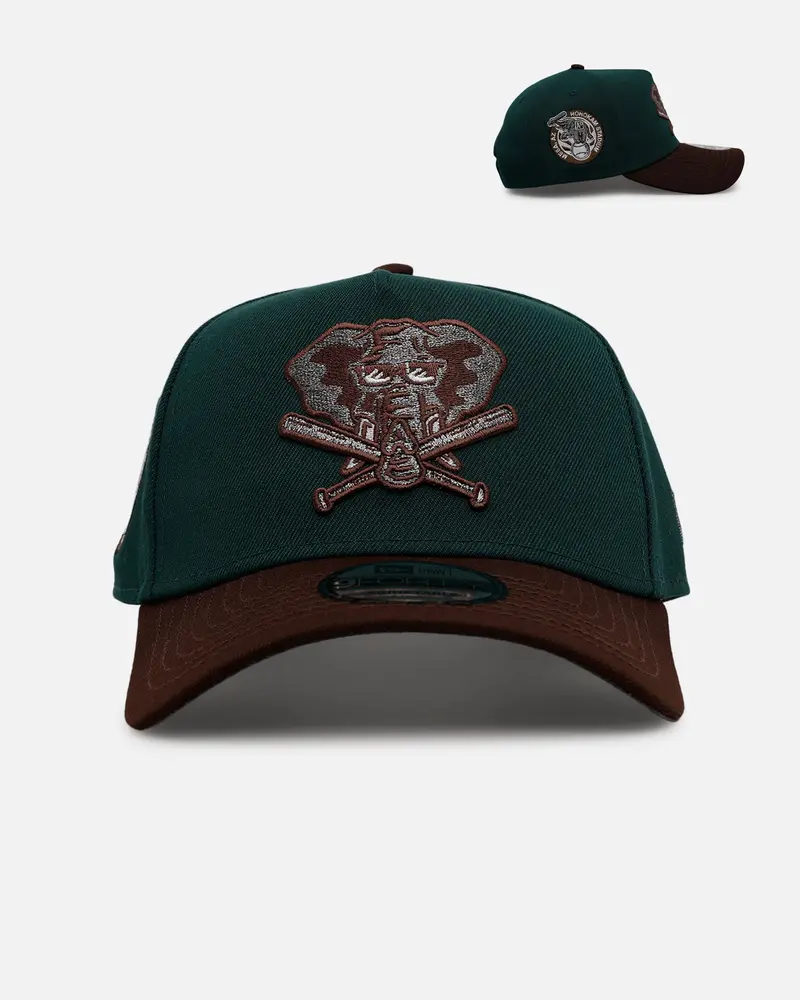 New Era Oakland Athletics 'Rainforest' 9Forty A-Frame Snapback Green/Brown 1