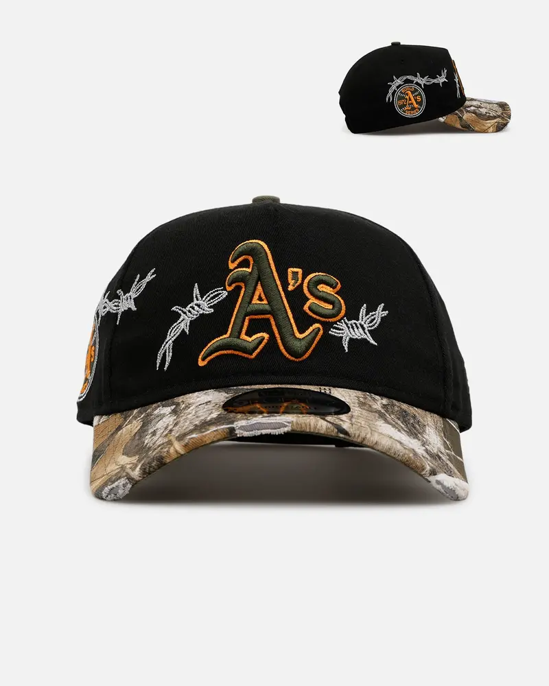 New Era Oakland Athletics 'Realtree Grit 2.0' 9Forty A-Frame Snapback Black/Green/Orange 1