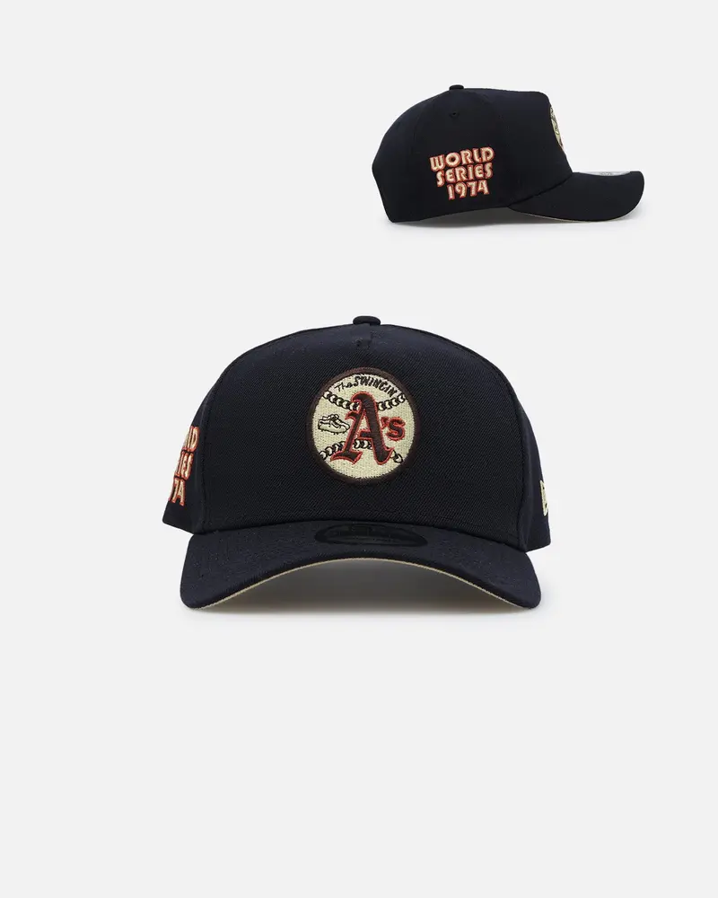 New Era Oakland Athletics 'Retro Royal' 9Forty A-Frame Snapback Navy 1