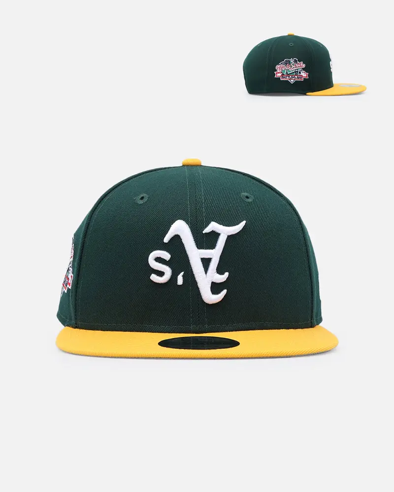 New Era Oakland Athletics 'Upside Down Tmc' 9Fifty Snapback Green 1