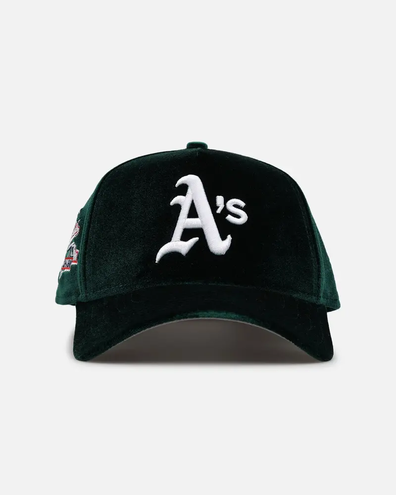 New Era Oakland Athletics 'Velvet Official Team Color' 9Forty A-Frame Snapback Green 1