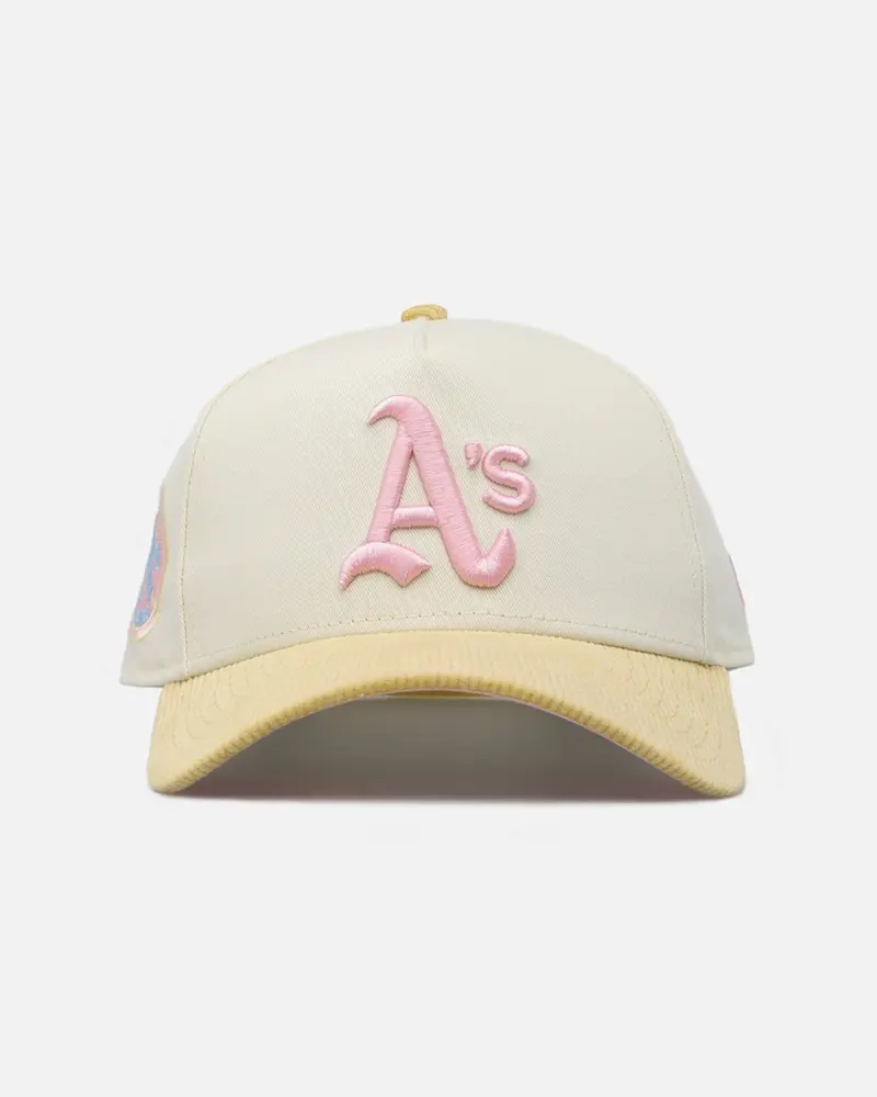 New Era Oakland Raiders 'Easter Corduroy' 9Forty A-Frame Snapback White/Yellow 1