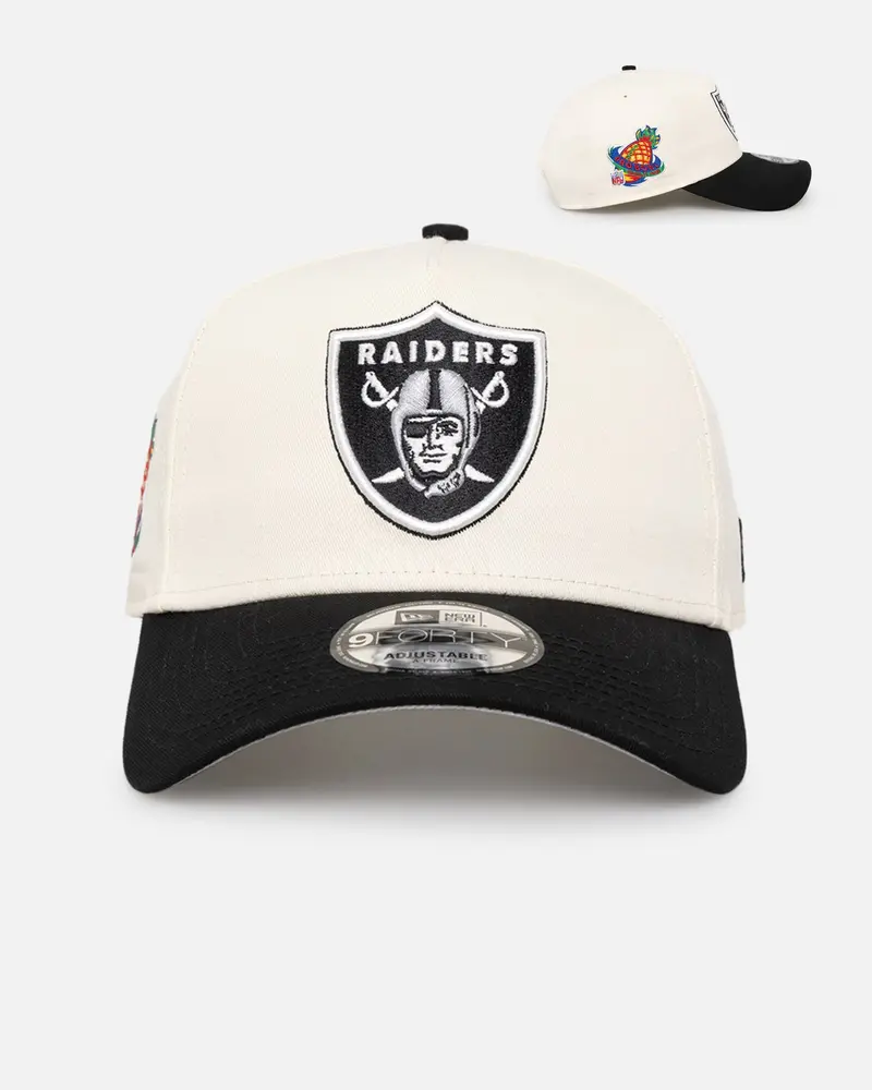 New Era Oakland Raiders 'Nfl City Originals' 9Forty A-Frame Snapback Chrome White/Otc 1