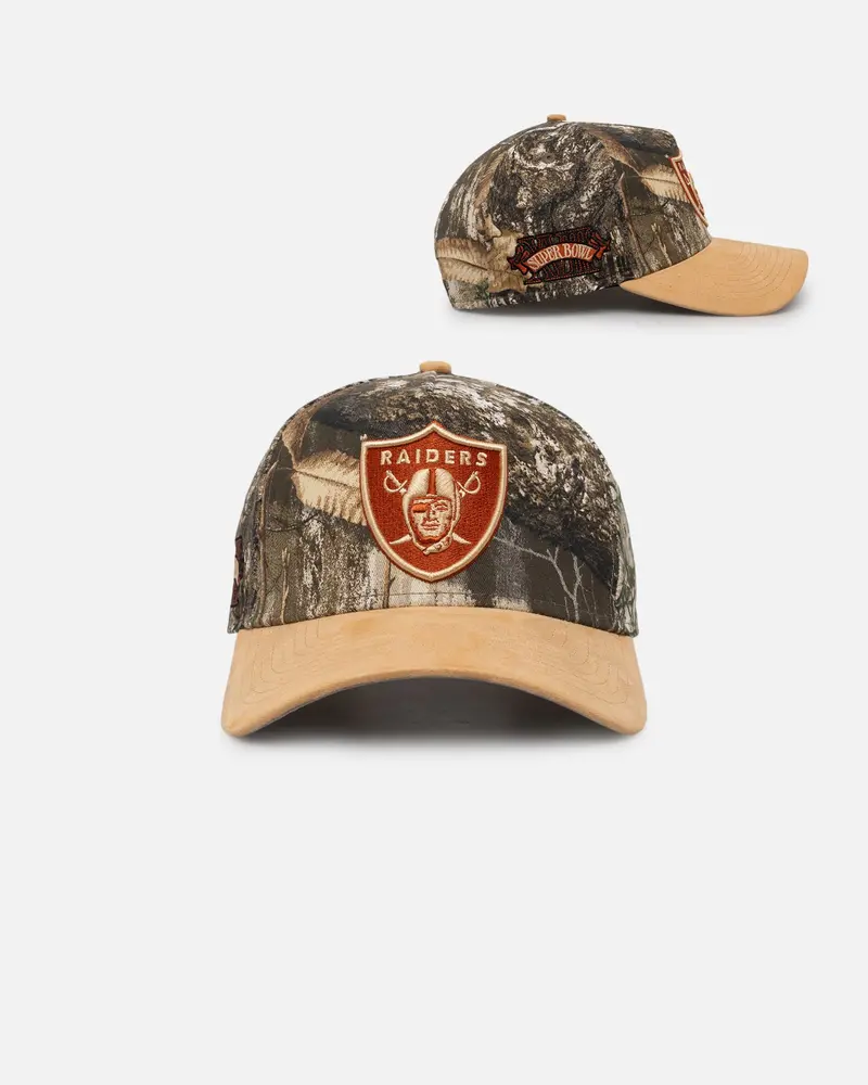 New Era Oakland Raiders 'Real Tree Tan Suede' 9Forty A-Frame Snapback Real Tree 1