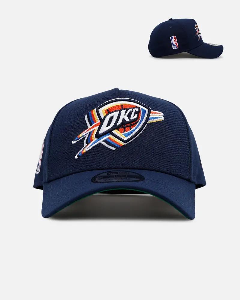 New Era Oklahoma City Thunder 'Cascade' 9Forty A-Frame Snapback Navy 1