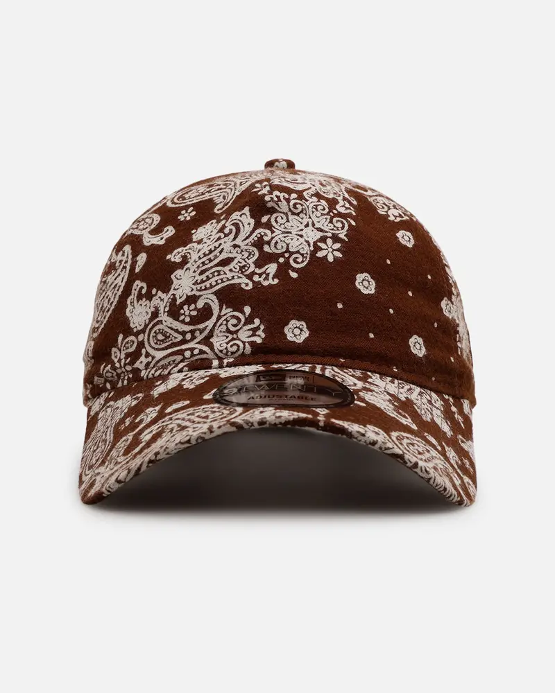 New Era Paisley 'Three Looms' 9Twenty A-Frame Strapback Brown 1