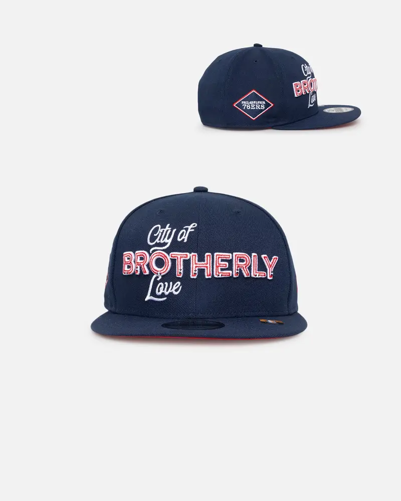New Era Philadelphia 76Ers Nba City Edition 9Fifty Snapback Medium Blue 1