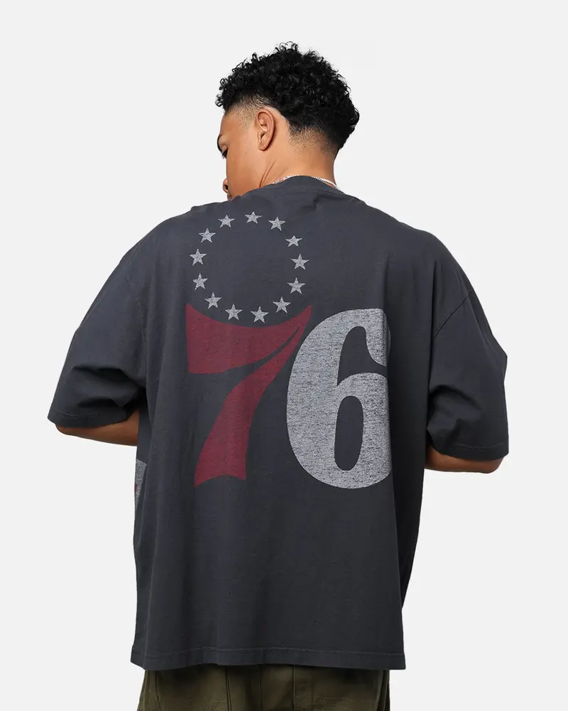 New Era Philadelphia 76Ers Oversized T-Shirt Black 1