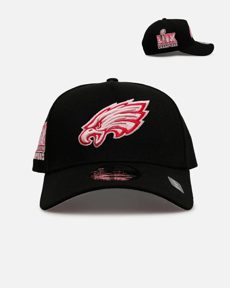 New Era Philadelphia Eagles 'Black And Pink' 9Forty A-Frame Snapback Black/Pink 1
