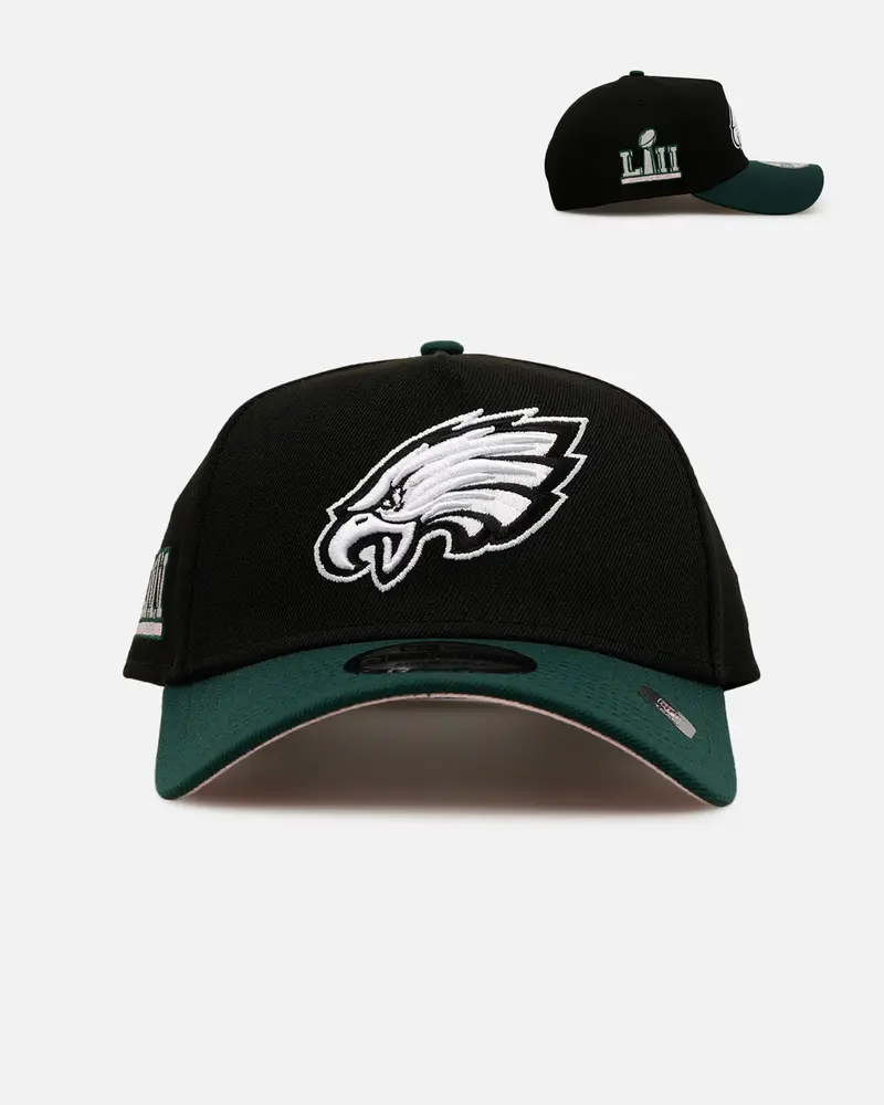 New Era Philadelphia Eagles 'Black Dark Green' 9Forty A-Frame Snapback Black/Dark Green 1