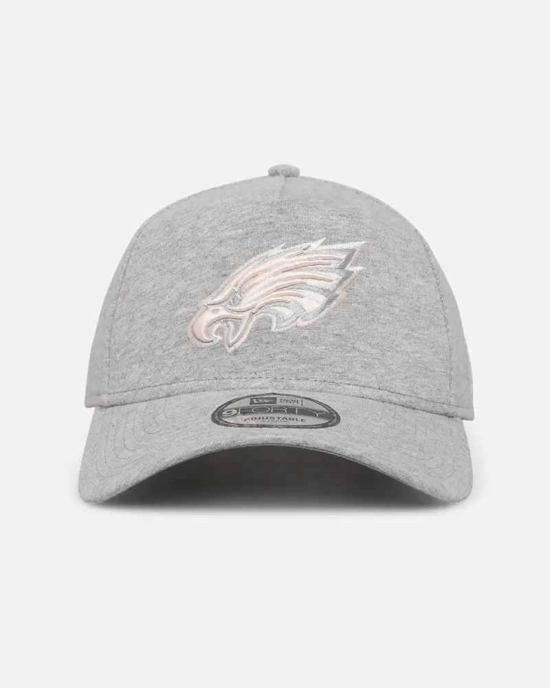 New Era Philadelphia Eagles 'Cozy' 9Forty A-Frame Strapback Heather Grey 1