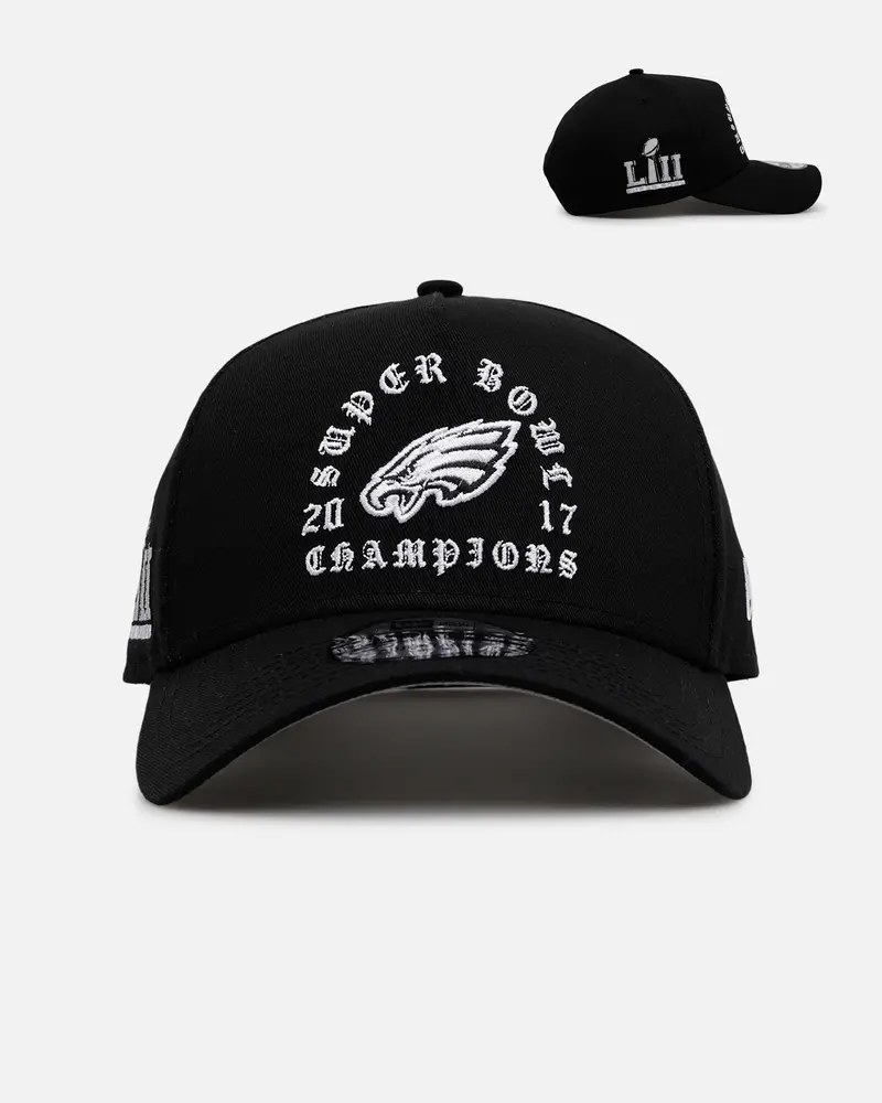 New Era Philadelphia Eagles 'Gothic Arch 2.0' 9Forty A-Frame Snapback Black/White 1