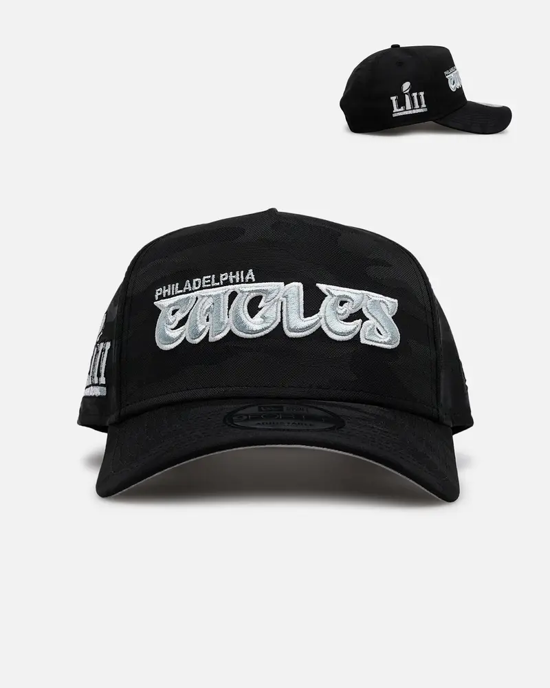 New Era Philadelphia Eagles 'Icy Camo' 9Forty A-Frame Snapback Black/Camo 1