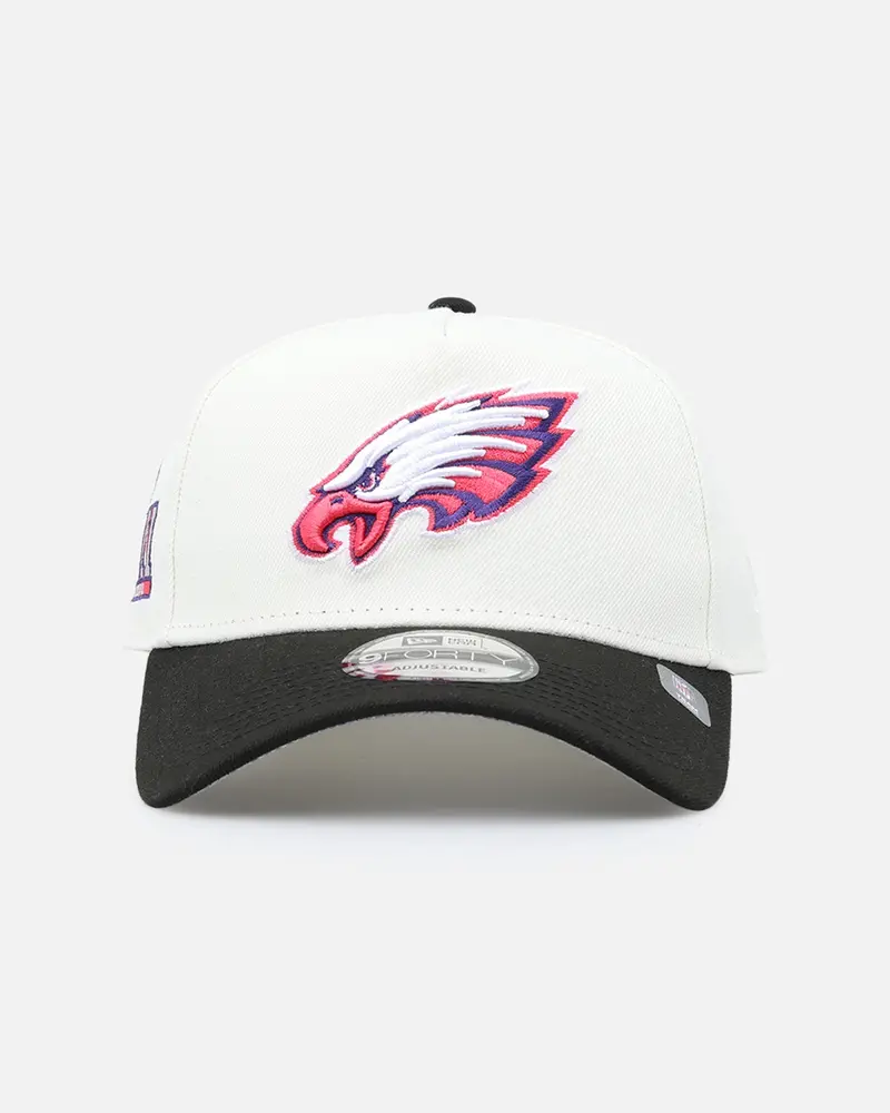 New Era Philadelphia Eagles 'Neon Nights' 9Forty Snapback Chrome/Black 1