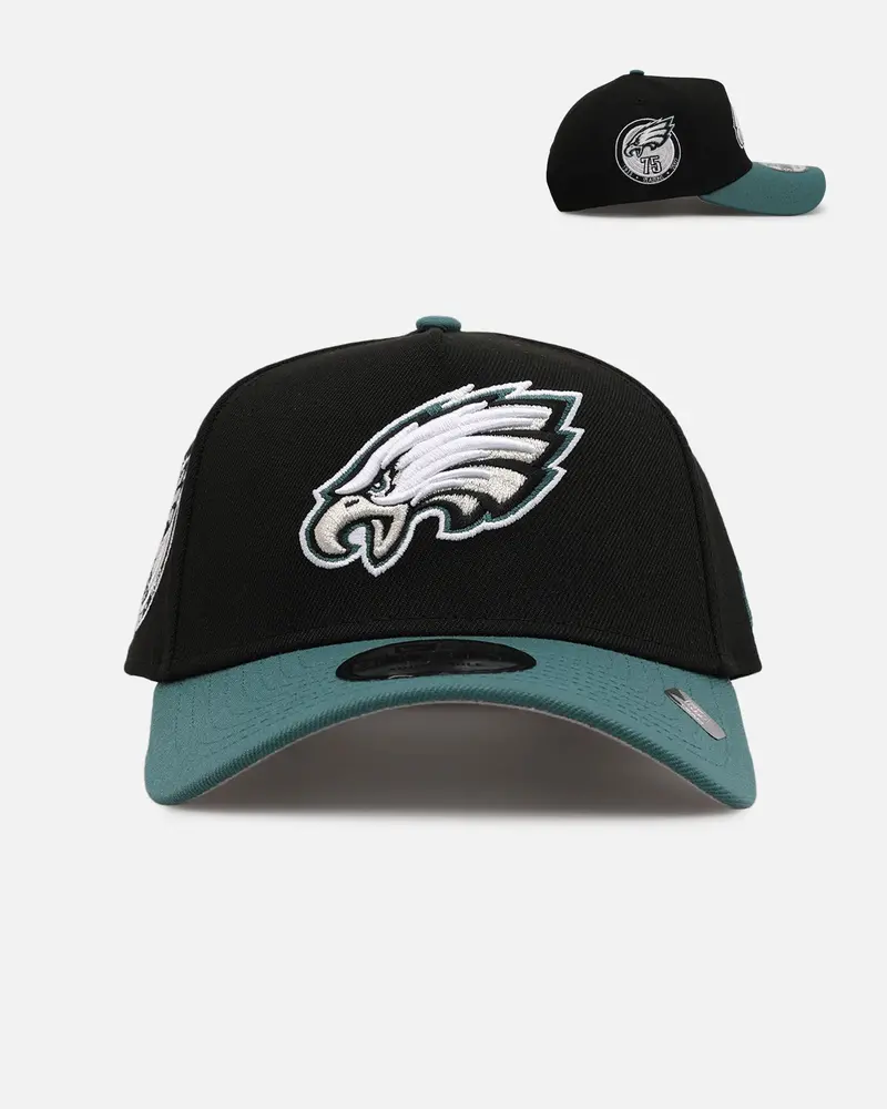 New Era Philadelphia Eagles 'Nfl Kickoff' 9Forty A-Frame Snapback Black/Green 1