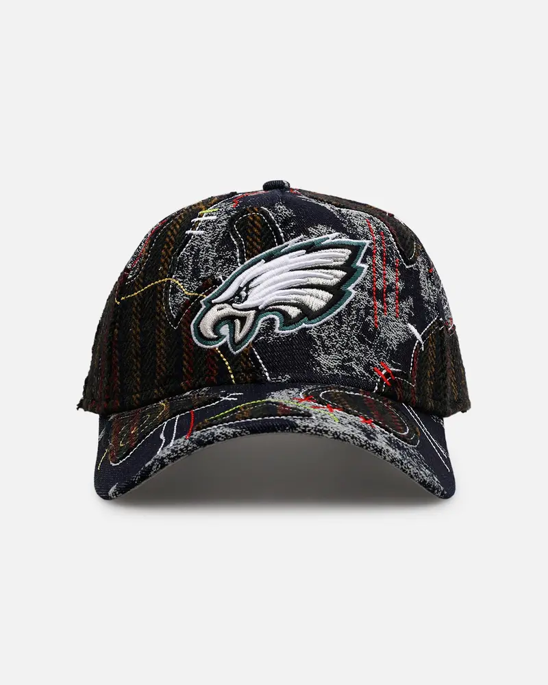 New Era Philadelphia Eagles 'Running Stitch' 9Forty A-Frame Snapback Multi 1