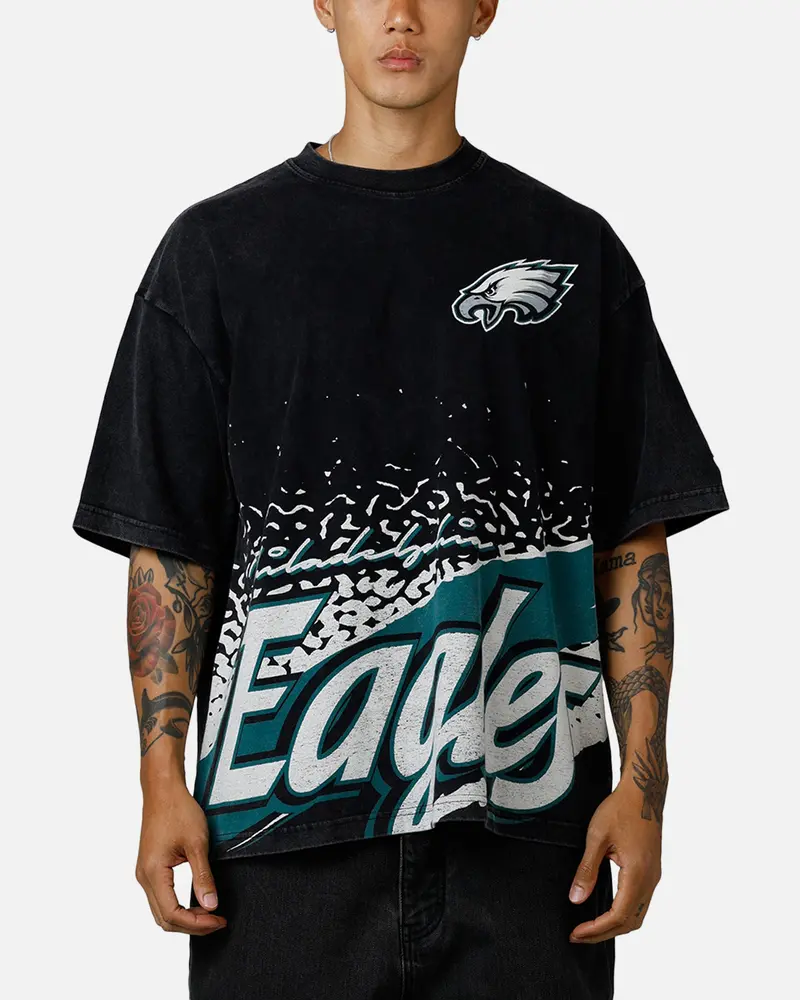 New Era Philadelphia Eagles Sport Class T-Shirt Washed Black 1