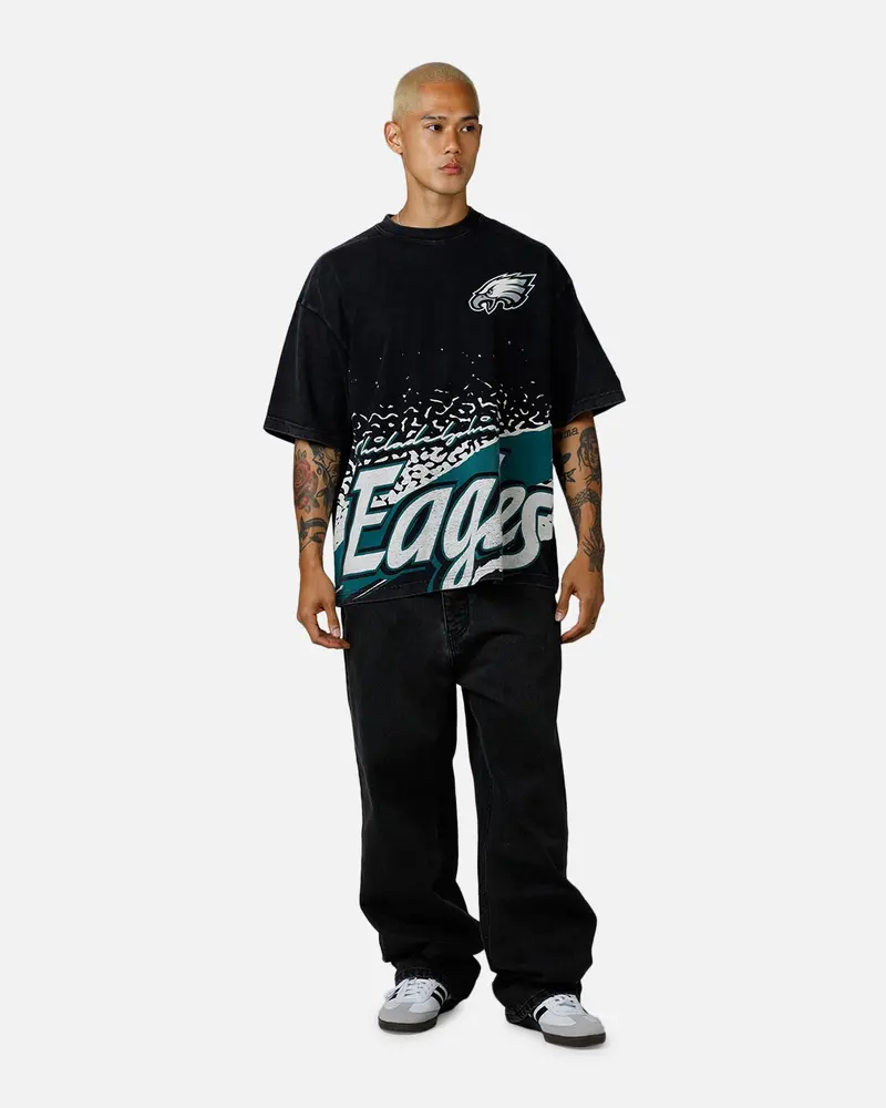 New Era Philadelphia Eagles Sport Class T-Shirt Washed Black 3