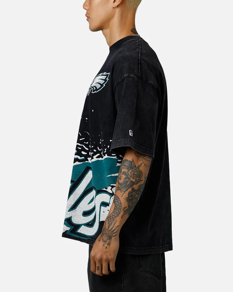 New Era Philadelphia Eagles Sport Class T-Shirt Washed Black 5