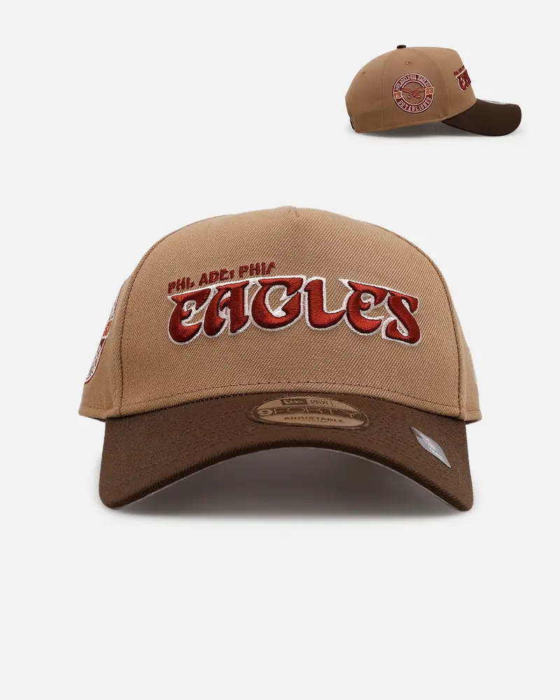 New Era Philadelphia Eagles 'Thanksgiving Football' 9Forty A-Frame Snapback Khaki 1