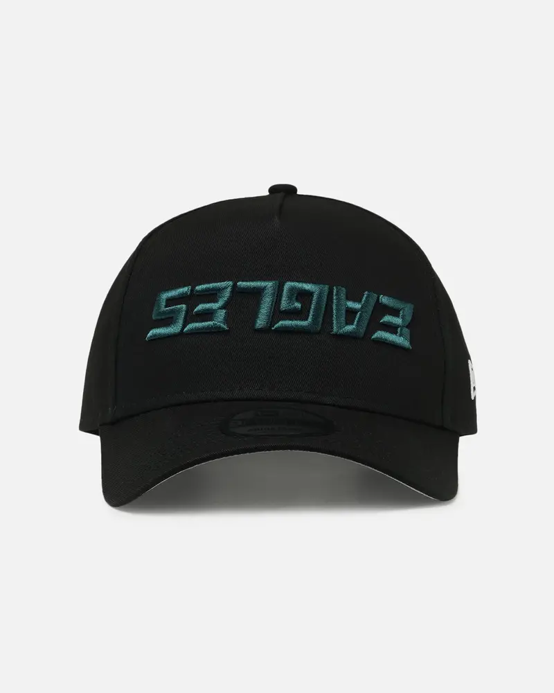 New Era Philadelphia Eagles 'Upside Down Logo' 9Forty A-Frame Snapback Black 1
