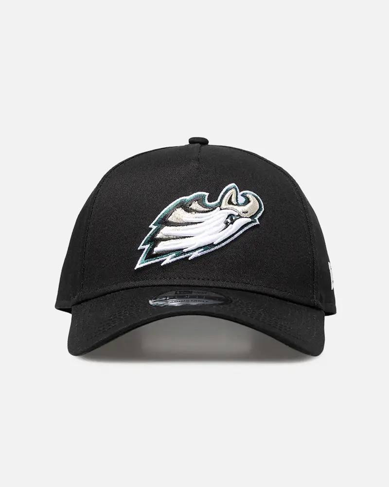 New Era Philadelphia Eagles 'Upside Down Logo' 9Forty A-Frame Snapback Black/Official Team Color 1